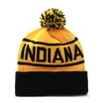 thumbnail image 1 of US Cities USA Great American Cities States Cuff Knit Pom Pom Beanie Hat Cap, 1 of 2