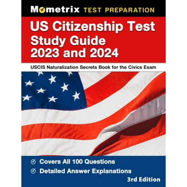 PreOwned US Citizenship Test Study Guide 2023 and 2024 USCIS