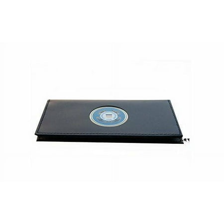 US Coast Guard Checkbook Cover Officially Licensed with Medallion Stylish Leather Accessories
