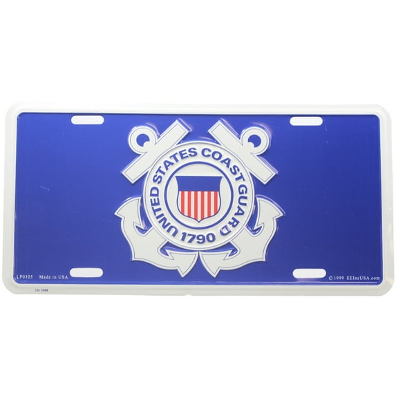 US Coast Guard Logo License Plate