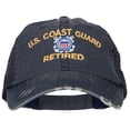 thumbnail image 1 of US Coast Guard Retired Embroidered Low Profile Cotton Mesh Cap - Navy OSFM, 1 of 5