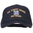 thumbnail image 1 of US Coast Guard Retired Logo Embroidered Solid Cotton Pro Style Cap - Navy OSFM, 1 of 5