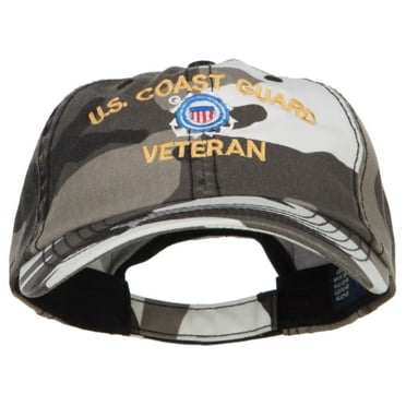 US Coast Guard Veteran Military Embroidered Enzyme Camo Cap - City OSFM