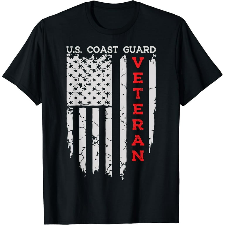 Us Coast Guard Veteran Uscg American Flag Tshirt Us Coast Guard Veteran Uscg American Flag Tshirt
