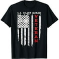 thumbnail image 1 of US Coast Guard Veteran USCG American Flag T-Shirt, 1 of 4