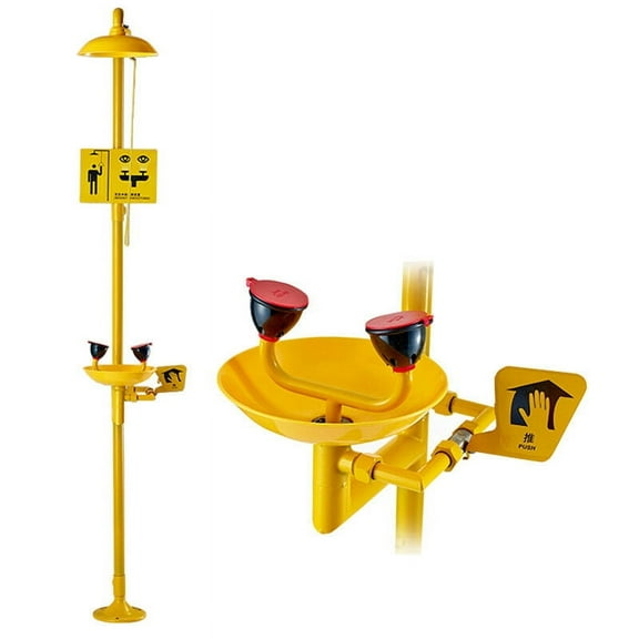 US Coating Combination Shower Station and Eye Wash Eyewash Station