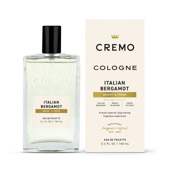 Cremo Spray Cologne, Italian Bergamot, 3.4oz