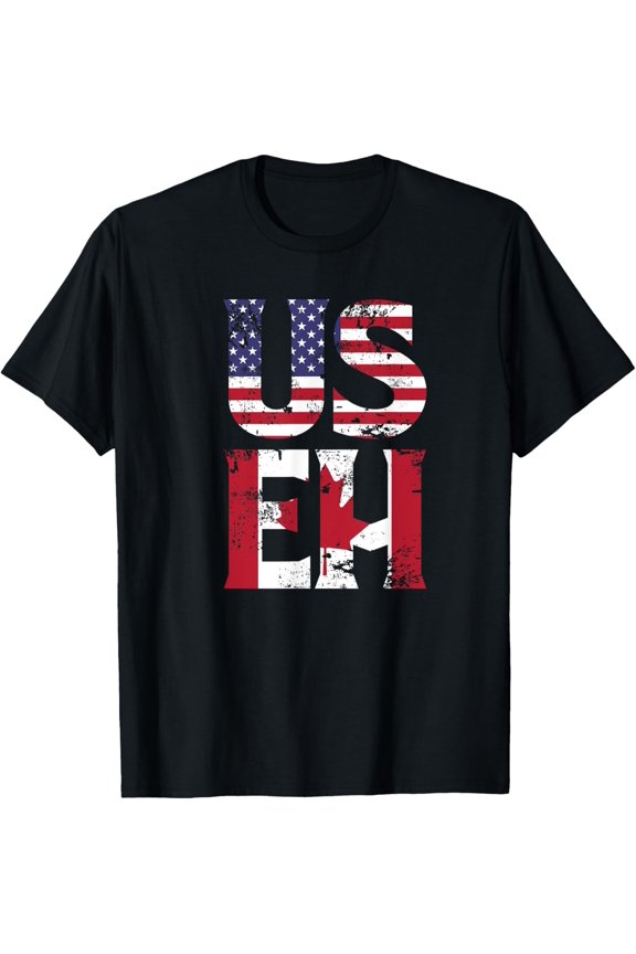 US EH American Canadian Funny Meme Quote T-Shirt