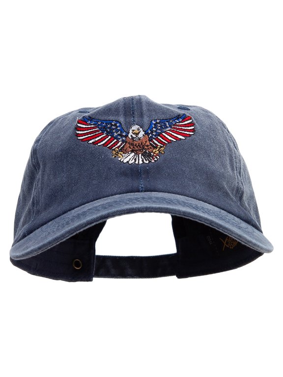 US Eagle Cotton Twill Premium Pigment Dyed Cap - Navy OSFM
