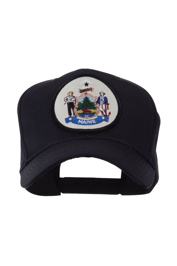 US Eastern State Seal Embroidered Patch Cap - Maine OSFM