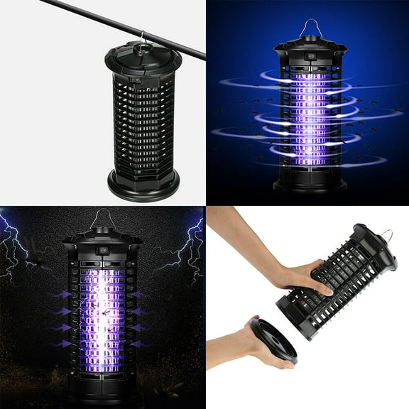 US Electric Fly Gnat Killer Lamp Pests Fly Insect Trap Mosquito Bug Zapper 4000V