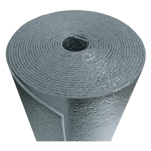 US Energy Products R-8 HVAC Duct Wrap Insulation Reflective Double Sided Foam (Class 1-A FIRE Rated) (AD5 1/4INCH Thick) (4ft x 25ft)