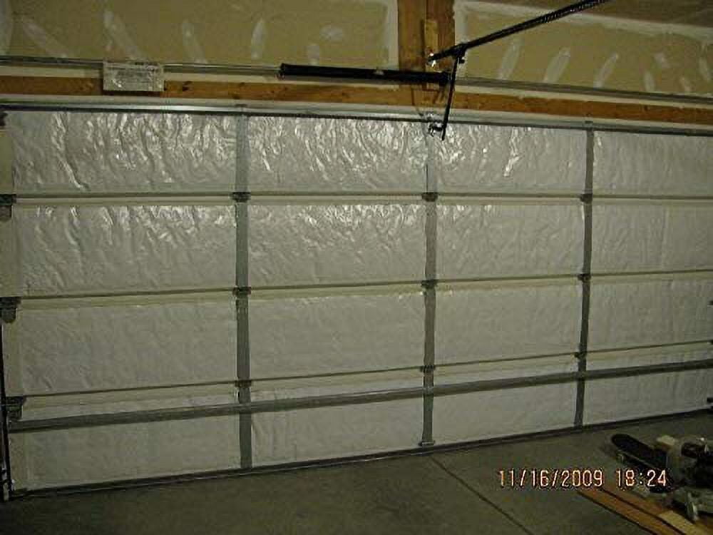 NASATech Reflective White Poly-Air Garage Door Insulation Kit 2 Car 18 X 8