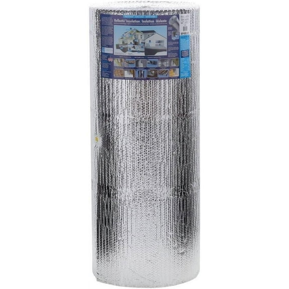 US Energy Products Standard Edge Double Bubble Insulation Foil On Both Sides 48 " X 125 '