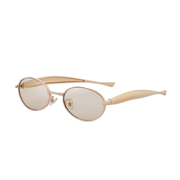 US-Exclusi DG-98348 Women’s Sunglasses - Oval Frame, Stylish Unique Temples, European & American Vibe, Premium Look, UV-Protective Fashion Sun Glasses