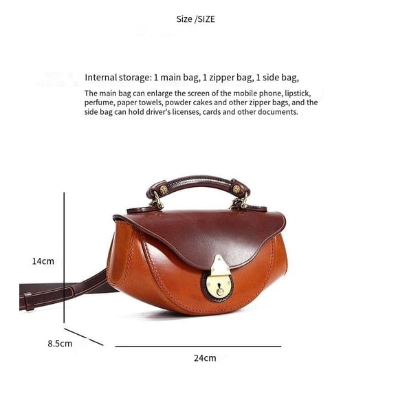 US Exclusive BL1902 Handcrafted PU Mini Boat Crossbody Bag – Stylish & Compact (24x9.5x12cm)