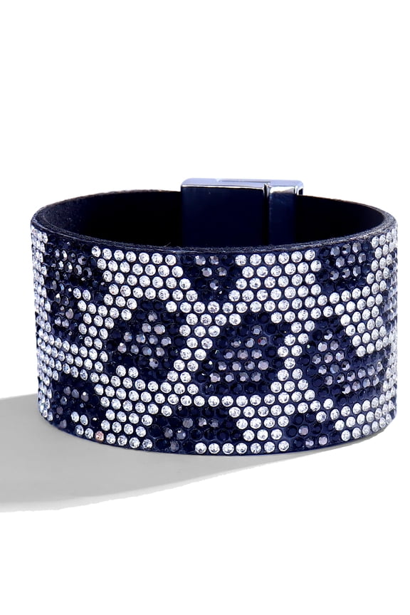 Bangle Leopard Leather Zircon Lock Unisex Bold/PGSZXF-013PG-YS