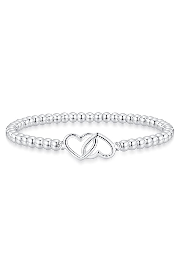 Bracelet Bow Bead Alloy Adjustable Women Fashion Lucky/Style 2—steel color