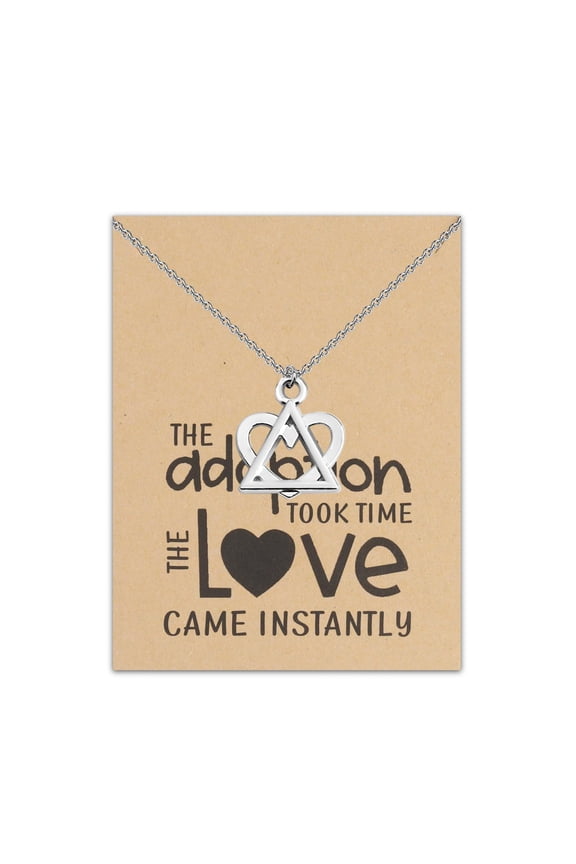 Bracelet Braided Heart Bead Adoption Mom Gift/necklace