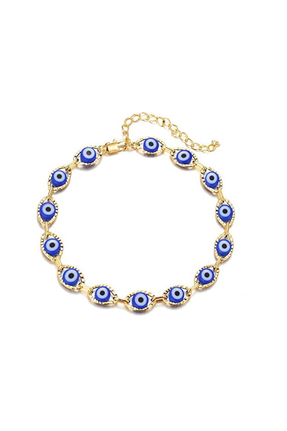 Bracelet Evil Eye Trendy Unique Creative Alloy Gift/Gold background blue bracelet