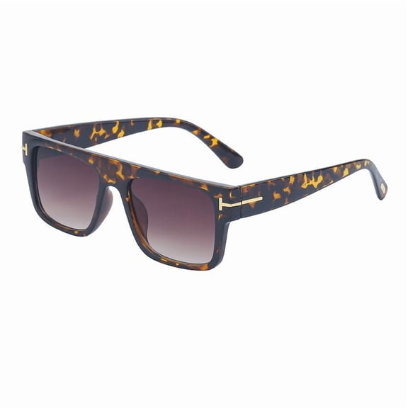 US Exclusive FT-ZP04 Women's UV380 T-Frame Sunglasses - Geometric Chic with Sun Protection