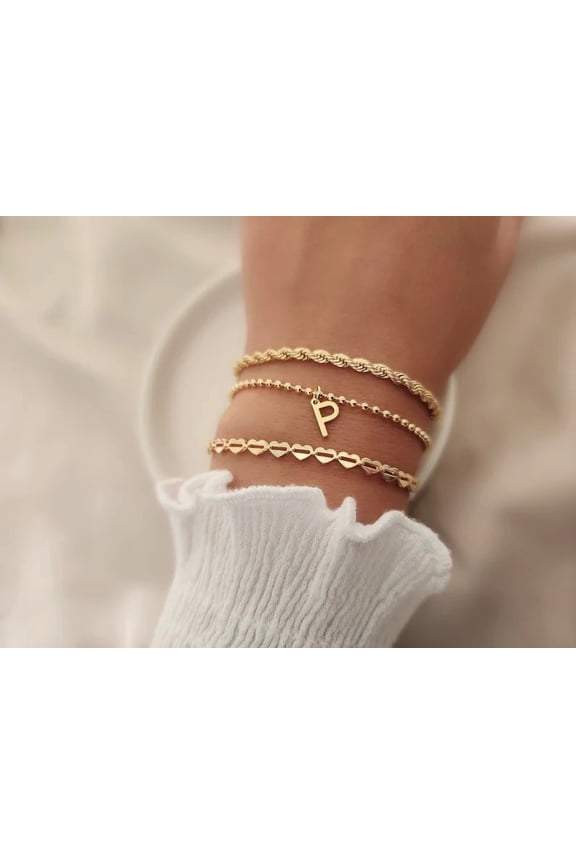 Jewelry Set Letter Heart 3Pcs Fashion/3-piece set (please note when ordering)