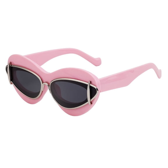 US Exclusive OD-98191 Retro Cat-Eye Sunglasses - Trendy Small Frame UV400 Sun Shades for Women,Y2K