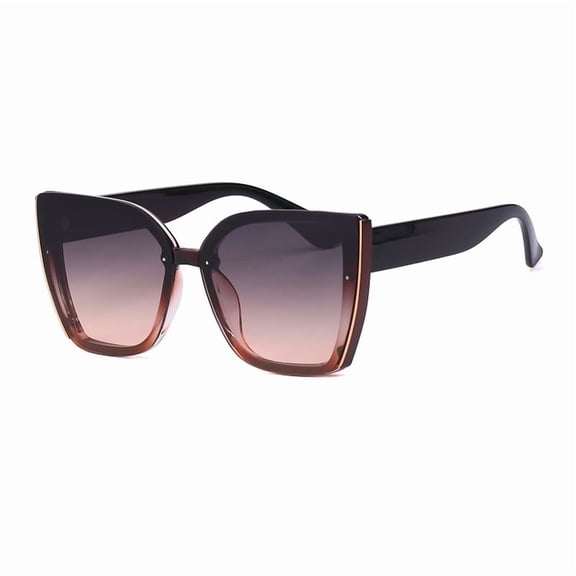 US Exclusive ZS-8713D Oversized Cat-Eye Sunglasses – Retro Y2K UV400 Shield with Polarized Lenses