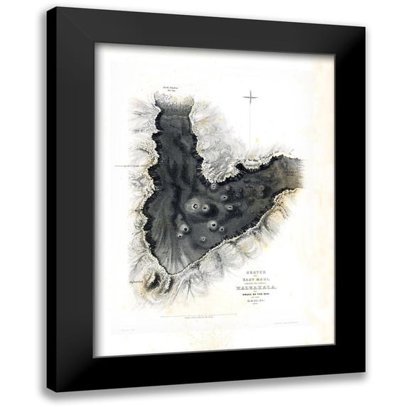 US Expedition 19x24 Black Modern Framed Museum Art Print Titled - Haleakala Maui County Hawaii - US 1841