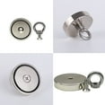 thumbnail image 1 of US FISHING MAGNET UPTO 2400 LBS PULL FORCE HEAVY DUTY STRONG NEODYMIUM MAGNET, 1 of 11
