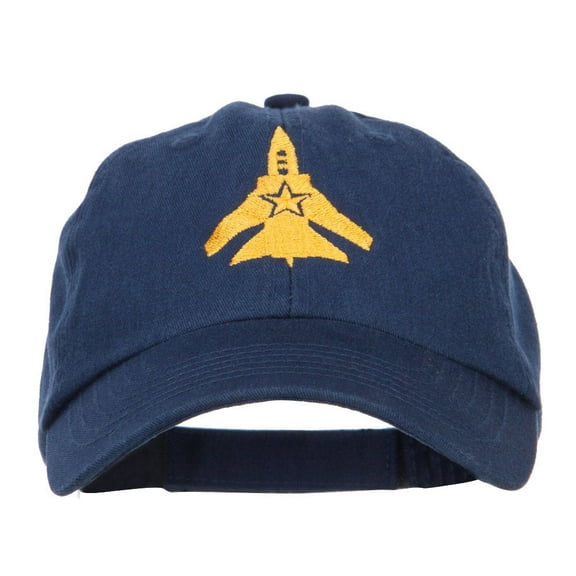 US Fighter Jet Embroidered Low Cap - Navy OSFM
