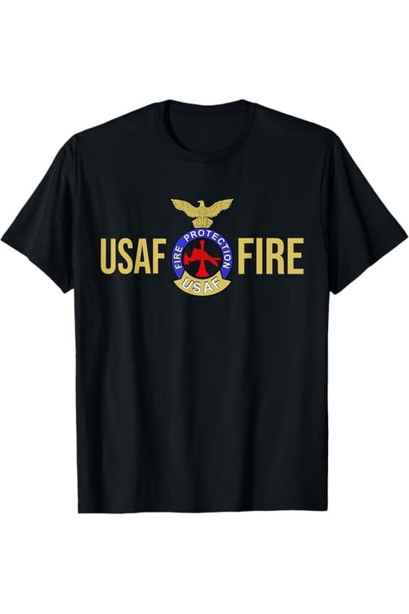 US Fire Protection Rescue Aircraft Crash Hazmat Firefighter T-Shirt