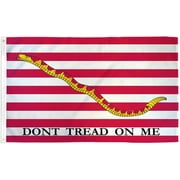 US First Navy Jack Flag 3x5ft Don't Tread on Me Snake Flag US Historic Navy Flag