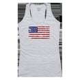 thumbnail image 1 of US Flag 2 Women Graphic Tank Top, Heather Grey - Medium, 1 of 1