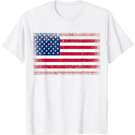 US Flag 4th of July USA Flag American Flag T-Shirt100% cotton
