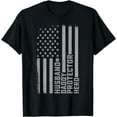 thumbnail image 1 of US Flag Distressed Husband Daddy Protector Hero T-Shirt, 1 of 4