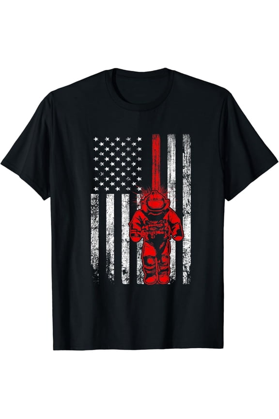 US Flag EOD Tech Classic Cotton Tee Graphic T-Shirt