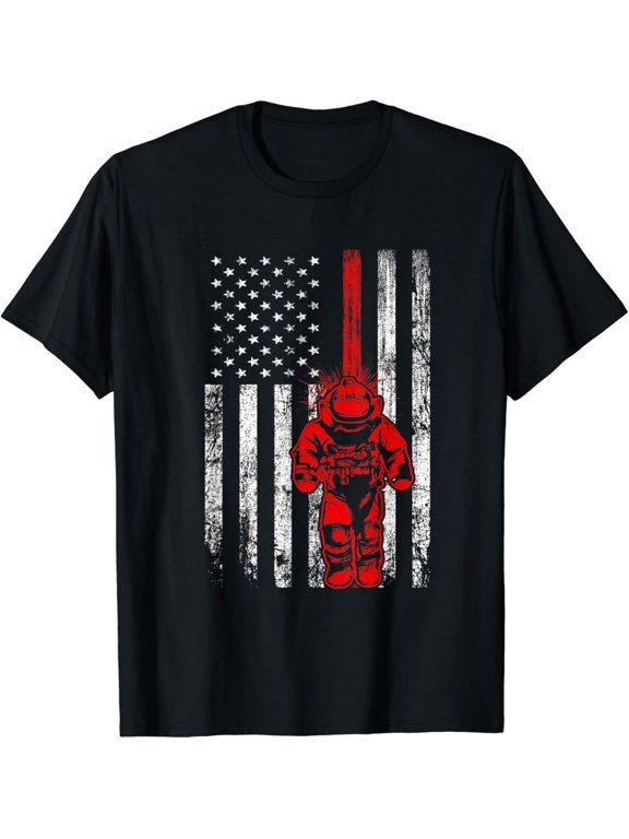 US Flag EOD Tech Classic Cotton Tee Graphic T-Shirt