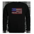 thumbnail image 1 of US Flag Graphic Crewneck Sweatshirt, Black - Medium, 1 of 1