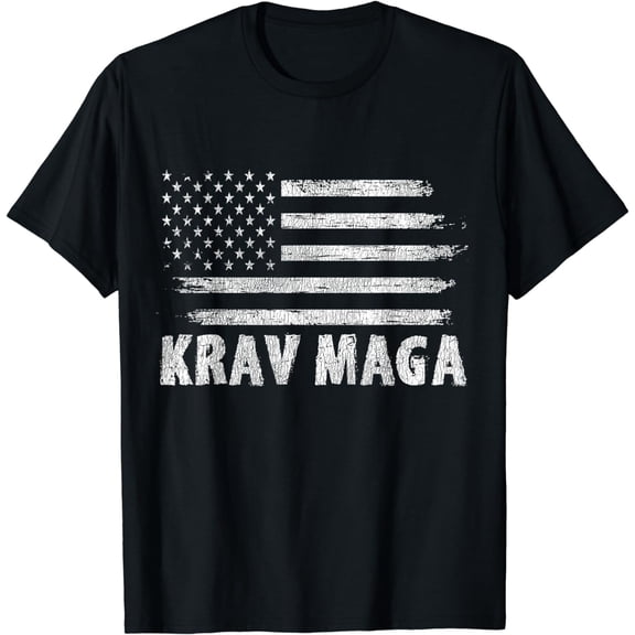 US Flag Krav Maga T-Shirt Krav Maga Tees Martial Arts Gift Idea