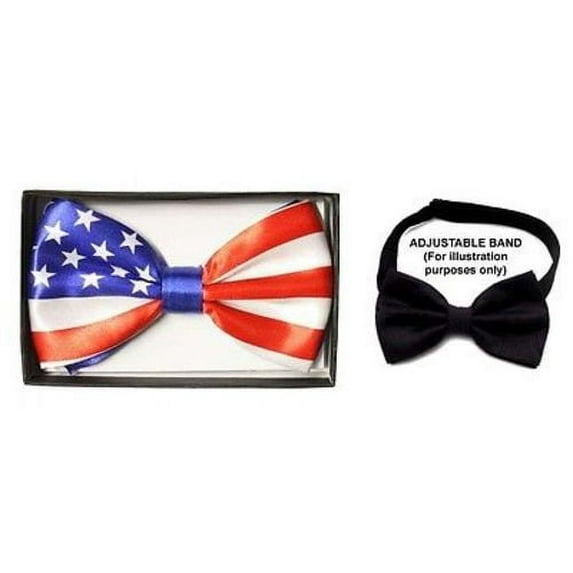 US Flag Old Glory Bow Ties For Men & Adults - Gifts (BTiePr10 Z)
