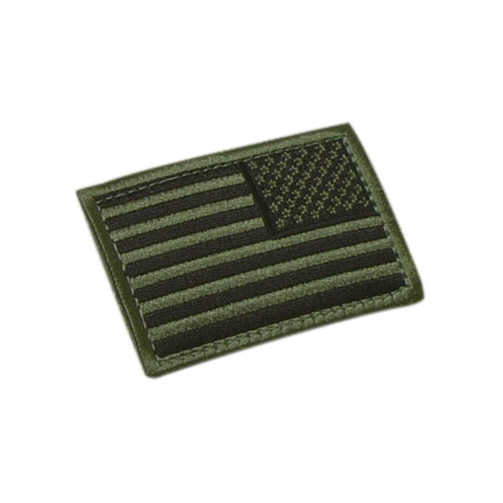 US Flag Patch Reverse Color- OD Green - Walmart.com