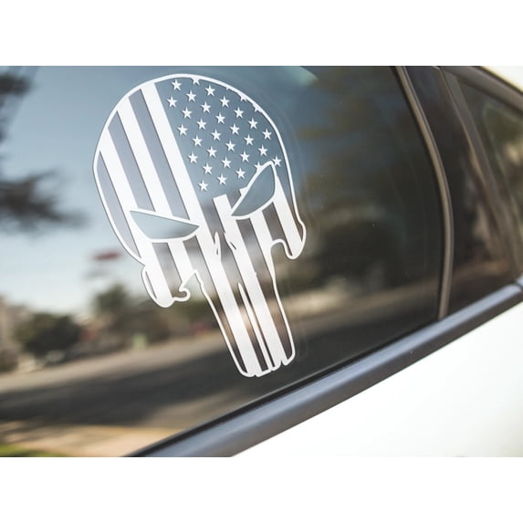 US Flag Skull - Vinyl decal