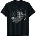 thumbnail image 1 of US Flag Stethoscope Patriotic Nursing Medicine Heart Nurse T-Shirt, 1 of 4