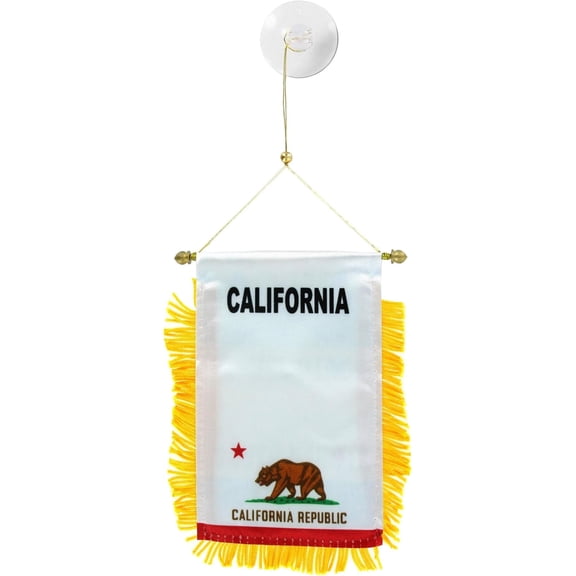 US Flag Store California Mini Window Banner