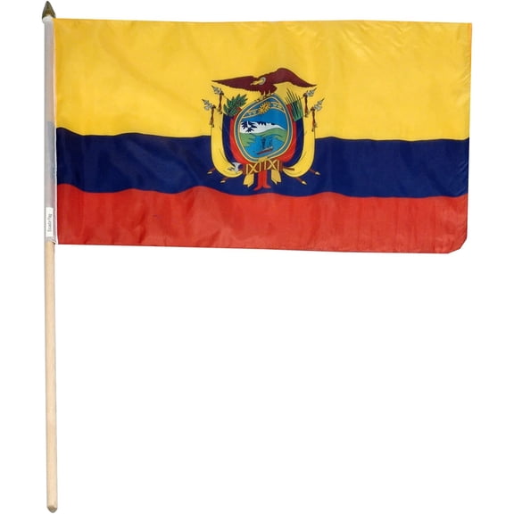 US Flag Store Ecuador Flag, 12 by 18-Inch