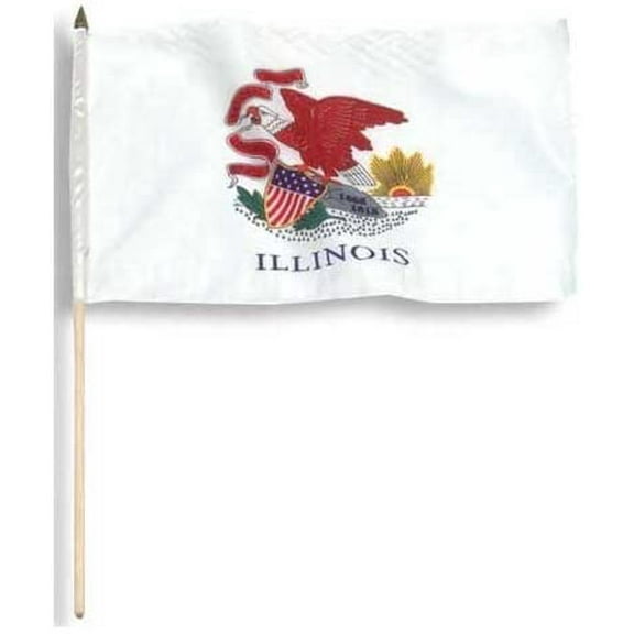 US Flag Store Illinois Flag 12 x 18 inch