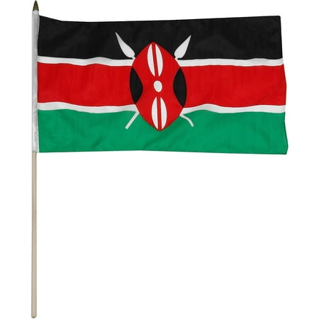 US Flag Store Kenya Flag, 12 by 18-Inch