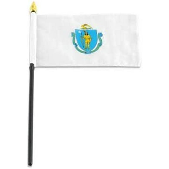 Massachusetts flag 4 x 6 inch