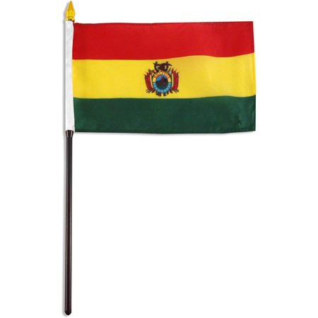 US Flag Store Pack of 12 Bolivia 4" x 6" flag with seal